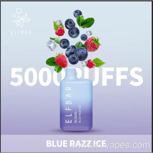 Elf Bar 5000 Puffs Miami mint Flavors